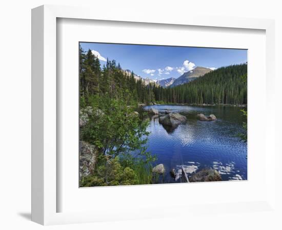 Hdr, Digital Composite, Bear Lake, Rocky Mountain National Park, Colorado, Usa-Rick A Brown-Framed Photographic Print