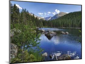 Hdr, Digital Composite, Bear Lake, Rocky Mountain National Park, Colorado, Usa-Rick A Brown-Mounted Photographic Print