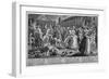 'He and his drunken companions raise a riot in Covent Garden', 1735-Anon-Framed Giclee Print