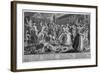 'He and his drunken companions raise a riot in Covent Garden', 1735-Anon-Framed Giclee Print