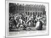 He and His Drunken Companions Raise a Riot in Covent Garden-English School-Mounted Giclee Print