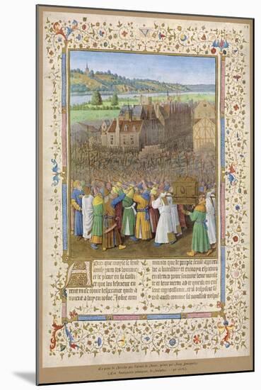 He Besieges Jericho Which is Startlingly Like a 15th Century French Town on the Banks of the Loire-Jean Fouquet-Mounted Art Print