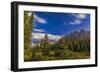 He Big Dipper over Castle Mountain, Banff National Park, Canada-null-Framed Photographic Print