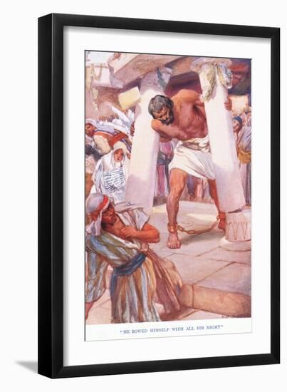 He Bowed with All His Might-Arthur A. Dixon-Framed Giclee Print