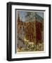 He Builds a Temple, in the Gothic Style-null-Framed Art Print