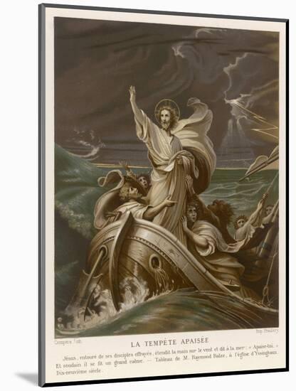 He Calms a Storm on the Sea of Galilee-Raymond Balze-Mounted Photographic Print