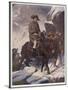 He Crosses the Snow-Covered Saint-Bernard Pass into Italy on Horseback 1800-Paul Hippolyte Delaroche-Stretched Canvas