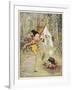 He Dances Gleefully Around a Fire Chanting His Name-Anne Anderson-Framed Art Print