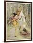 He Dances Gleefully Around a Fire Chanting His Name-Anne Anderson-Framed Art Print