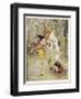 He Dances Gleefully Around a Fire Chanting His Name-Anne Anderson-Framed Art Print