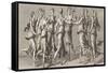 He Dances with His Friends the Nine Muses-Francesco Bartolozzi-Framed Stretched Canvas