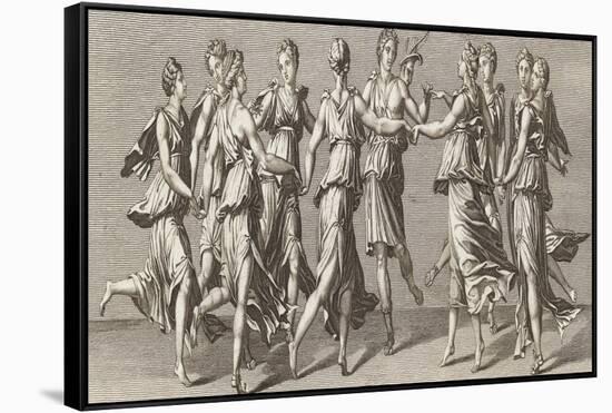 He Dances with His Friends the Nine Muses-Francesco Bartolozzi-Framed Stretched Canvas