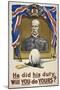 He Did His Duty. Will You Do Yours ?' a British Recruitment Poster-null-Mounted Premium Giclee Print