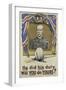 He Did His Duty. Will You Do Yours?', World War One Recruiting Poster of Lord Roberts, 1914-null-Framed Giclee Print