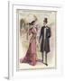 He: Frock Coat Top Hat Grey Trousers Cravat Buttonhole-A. Ferro-Framed Art Print