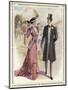 He: Frock Coat Top Hat Grey Trousers Cravat Buttonhole-A. Ferro-Mounted Art Print