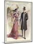 He: Frock Coat Top Hat Grey Trousers Cravat Buttonhole-A. Ferro-Mounted Art Print