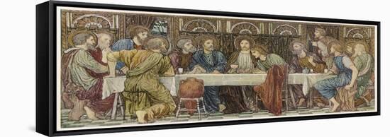 He Has Supper for the Last Time with His Disciples-null-Framed Stretched Canvas