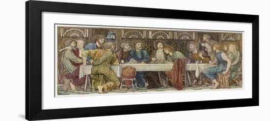 He Has Supper for the Last Time with His Disciples-null-Framed Art Print