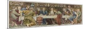 He Has Supper for the Last Time with His Disciples-null-Mounted Art Print