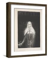 He Held the Seven Stars in His Right Hand...' from the Series 'Apocalypse De Saint-Jean', 1899-Odilon Redon-Framed Giclee Print