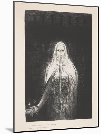 He Held the Seven Stars in His Right Hand...' from the Series 'Apocalypse De Saint-Jean', 1899-Odilon Redon-Mounted Giclee Print