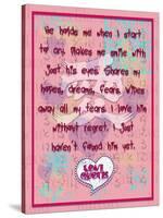He Hold Me When I Start to Cry-Cathy Cute-Stretched Canvas