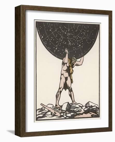 He Holds up the Sky-Carlegle-Framed Art Print