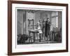 He Inspects the First Sheet of His Bible-null-Framed Photographic Print