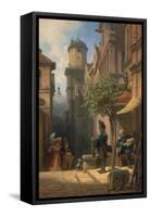 He Is Coming!-Carl Spitzweg-Framed Stretched Canvas