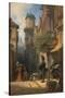 He Is Coming!-Carl Spitzweg-Stretched Canvas