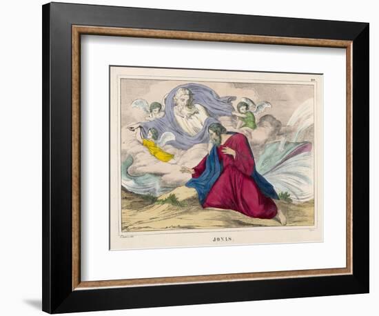 He is Disgorged by the Whale and is Instructed by God What He Should Do Next-null-Framed Art Print