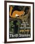 He is Piling Up His Thrift Stamps - Are You?-null-Framed Giclee Print