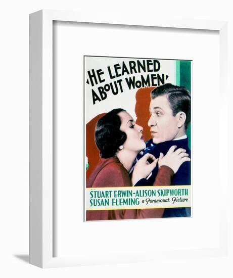 He Learned About Women - Movie Poster Reproduction-null-Framed Photo