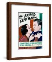He Learned About Women - Movie Poster Reproduction-null-Framed Photo