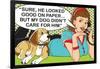 He Looked Good on Paper-Dog is Good-Framed Art Print