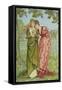 He Loves Me, He Loves Me Not-Walter Crane and Kate Greenaway-Framed Stretched Canvas