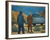 He Meets Orthon, a Venusian, at Desert Center, California-Michael Buhler-Framed Art Print