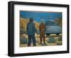 He Meets Orthon, a Venusian, at Desert Center, California-Michael Buhler-Framed Art Print