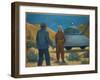 He Meets Orthon, a Venusian, at Desert Center, California-Michael Buhler-Framed Art Print