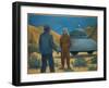 He Meets Orthon, a Venusian, at Desert Center, California-Michael Buhler-Framed Art Print