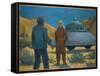 He Meets Orthon, a Venusian, at Desert Center, California-Michael Buhler-Framed Stretched Canvas