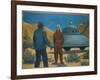 He Meets Orthon, a Venusian, at Desert Center, California-Michael Buhler-Framed Art Print