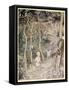 He Might Think, as a Stared on a Staring Horse, 'A Boy Cannot Wag His Tail to Keep the Flies Off'-Arthur Rackham-Framed Stretched Canvas