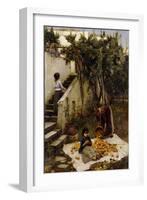 he Orange Gatherers-John William Waterhouse-Framed Giclee Print