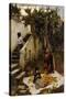 he Orange Gatherers-John William Waterhouse-Stretched Canvas
