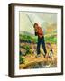 "He's Got a Fish!,"April 1, 1927-George Brehm-Framed Giclee Print