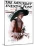 "He's Late," Saturday Evening Post Cover, March 8, 1924-R.M. Crosby-Mounted Giclee Print