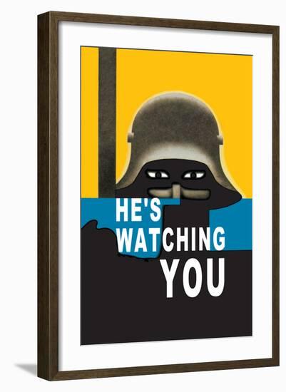 He's Watching You-null-Framed Art Print