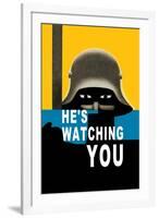 He's Watching You-null-Framed Art Print